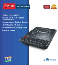 Prestige PIC 16.0+ 1900- Watt Induction Cooktop with Push button (Black) - 1900, Black